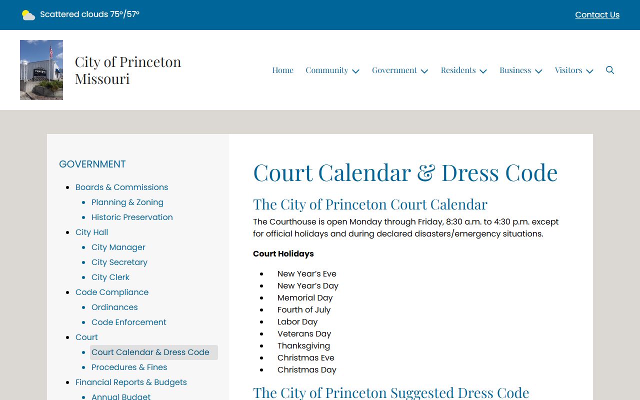 Mercer County court dockets Princeton court calendar and dress code